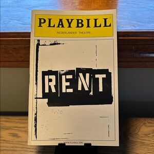 RENT Playbill 2007 Nederlander Theatre Broadway Musical Original Program